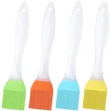 4 Stück Backpinsel,Silikonpinsel,Pinsel Silikon Küche Backen,Brush Klein Küchenpinsel Lebensmittel,Pastry aus Baking,Eierpinsel für Grillbürste,Gummispachtel Hitzebeständig Spülmaschinenfest 20cm