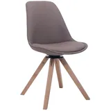 CLP Besucherstuhl Troyes Drehbar Stoff Square taupe/natura