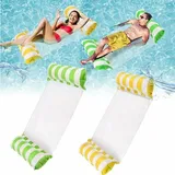 Stück faltbares aufblasbares Schwimmbett, Wasserhängematte, Pool-Liegestuhl, Lounge-Luftmatratze, aufblasbare Schwimmbecken-Hängematte, aufblasbare