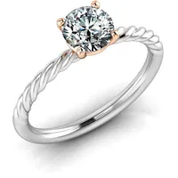 Verlobungsring VR19 750er Weifl-/Rotgold - 0046