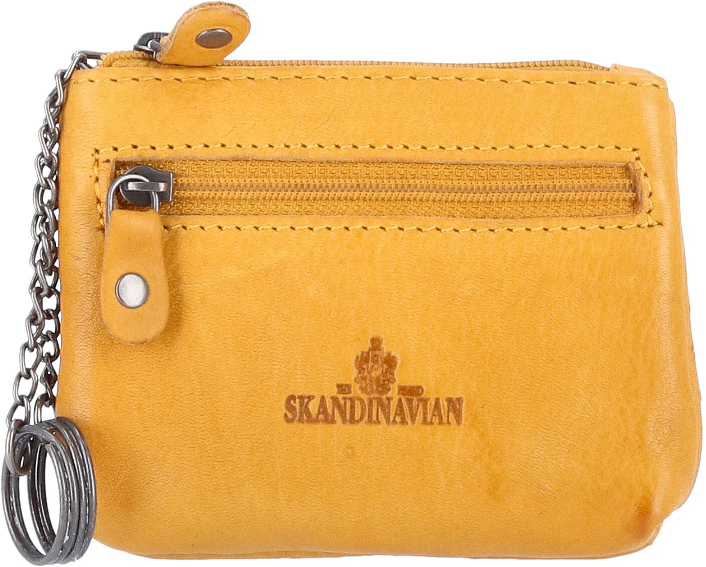 The Skandinavian Brand Key Holder Washed Leather gelb