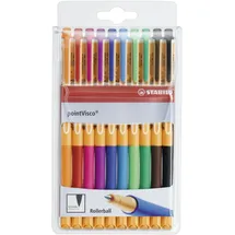 Stabilo pointVisco Gelschreiber orange 0,5 mm, Schreibfarbe: farbsortiert, 10