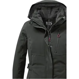 KILLTEC Damen Funktionsparka/Parka mit abzippbarer Kapuze KOW 165 WMN PRK, dunkeloliv, 40