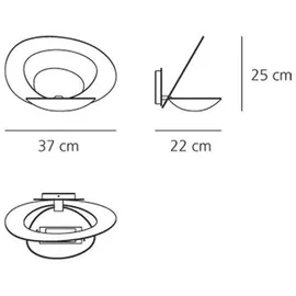 Artemide Pirce Parete (37 - 25) weiß