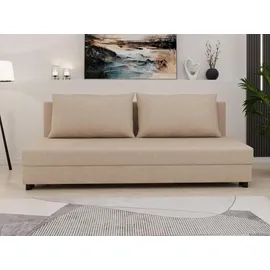 Homesy Schlafcouch Beige 2-Sitzer