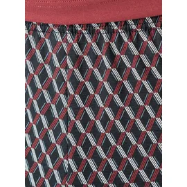 CALIDA Herren, Pyjama rot Jersey-Baumwolle Gemustert, rot, NOS