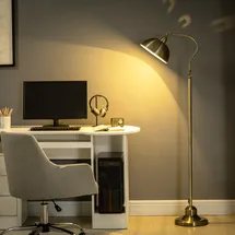 Homcom Stehlampe Retro Bogenlampe 40 W Bronze