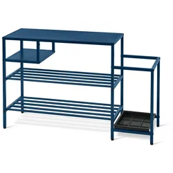Tchibo - Aufbewahrungsregal - 95,5x30,5x59cm - schwarz - Metall / Polypropylen
