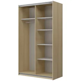 masseno Schiebetürenschrank LUBERO 120 x 210 x 60 cm Braun