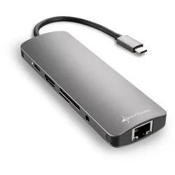 Sharkoon USB 3.0 Type C Combo Adapter Dockingstation USB