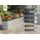 prestige home Hochbeet Stahl Oval M 240 x 80 x 80 cm Silber
