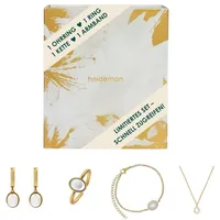 Heideman Schmuck-Adventskalender Heideman Schmuck Geschenkbox – Perle (25-tlg), Schmuckset mehrteilig Schmuck für Frauen - 4 Schmuckstücke goldfarben