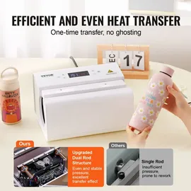 Vevor automatische Tumbler-Hitzepresse Sublimationsbecher, 325-887ml Weiß