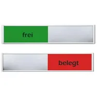 Ultradex Frei-/Belegt-Anzeiger grün/rot 180x36mm Aluminium