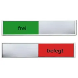 Ultradex Frei-/Belegt-Anzeiger grün/rot 180x36mm Aluminium