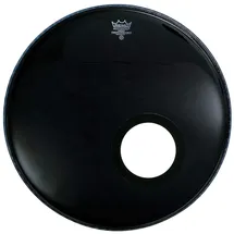 Remo Powerstroke P3 Ebony Bass-Schlagzeugfell, Schwarz, 12,7 cm großem Loch, 55,9 cm