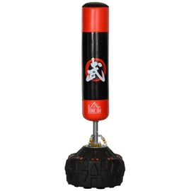 Homcom Standboxsack mit Reifenstandfuß schwarz, rot 60 x 180 cm