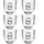 LEONARDO Tasse BAMBINIPanda, 6-tlg., Glas, 280 ml, 6-teilig bunt