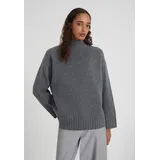 Style Republic Oversize Rollkragenpullover Dark Grey Melange S