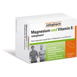 Magnesium und Vitamin E ratiopharm Kapseln 60 Kapseln