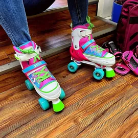 Best Sporting Rollschuhe Quad Style Pink/Bunt 36-39