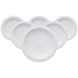 Villeroy & Boch White Pearl Frühstücks-/Suppenuntertasse 6-tlg. weiß