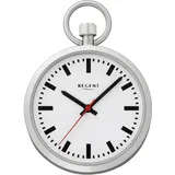 REGENT Taschenuhr Stahl ⌀ 43mm Quarzwerk Flaches Mineralglas P-776