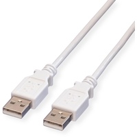 VALUE USB 2.0 Kabel, Typ A-A, Weiß