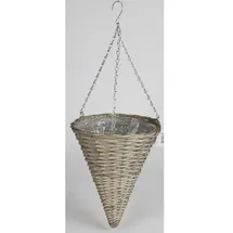 Buri Blumenampel trichterform 30 x 78 cm Grau