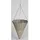 Buri Blumenampel trichterform 30 x 78 cm Grau