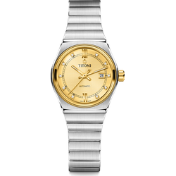 Titoni Damen Impetus 23751 SY-631 - champagner,-,silber - 28.50mm
