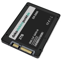 dekoelektropunktde 2TB SSD Festplatte passend für Dell XPS 15 9560, Alternatives Ersatzteil 2,5" Zoll SATA3
