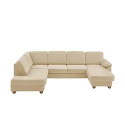 Kollektion Kraft Wohnlandschaft  aus Kunstleder Oliver ¦ beige ¦ Maße (cm): B: 300 H: 85 T: 202