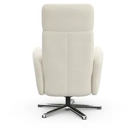 sit&more TV-Sessel Grenoble Polyester 71 x 110 x 82 cm Beige mit Kopfteilverstellung