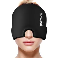onlycare Migräne Maske, Upgraded Migräne Kühlmaske Schlafmaske Kühlmütze Kühlhaube 360° Gel Surround kühlpads zur Linderung von Migräne, Kopfschmerzen, Druck