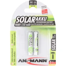 Ansmann Solar Micro AAA 550 mAh maxE 2er Pack perfekt für Solarleuchten