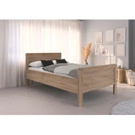 Rauch Einzelbett Stollenbett EVELYN 129 x 210 cm Eiche sonoma braun