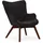 s-style möbel Loungesessel Lenari Cord 71 x 96 x 86 cm Schwarz