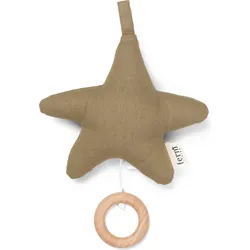 Star Anhängsel olivenfarben mit Spieldose