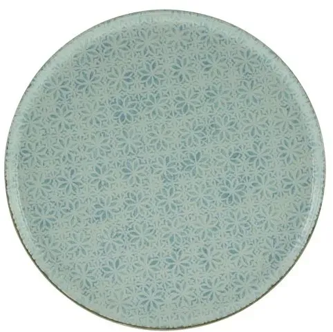 CreaTable Platte Emiliana Ø 33 cm Steinzeug Blau