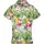 King Kameha Hawaii-Bluse Pineapple Flowers Grau XXL