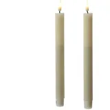 283 Mia LED Stabkerzen 24 cm creme 2 St.