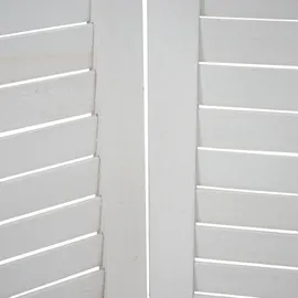 Mendler Paravent HWC-A84, Raumteiler Trennwand Sichtschutz, Ornamente 170x161cm ~ weiß