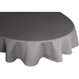Wirth Tischdecke WIRTH "NEWBURY" Tischdecken Gr. B/L: 120 cm x 160 cm, oval, grau Tischdecken oval