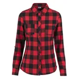 URBAN CLASSICS Ed Flanell Hemd Black / Red S