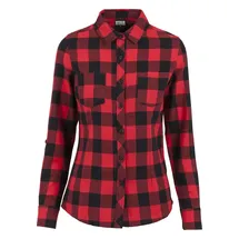 URBAN CLASSICS Ed Flanell Hemd Black / Red S