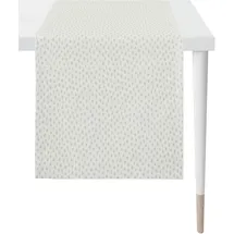 APELT Tischläufer APELT "9601 CHRISTMAS ELEGANCE, Weihnachtsdeko, Weihnachten", beige (natur, goldfarben), B:48cm L:140cm, Polyester, Viskose, Tischdecken, Lurex-Jacquardgewebe