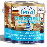 Plid Premium Holzlasur Holzschutzlasur Holzschutz Lasurpinsel Nussbaum