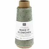 Rico Design Wolle Blümchen Silber 25 g