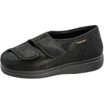 Fischer Markenschuh Hausschuhe Schwarz 48